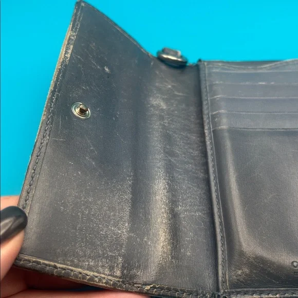 Gucci Vintage GG Supreme Canvas Wallet, poor condition - Picture 8 of 12